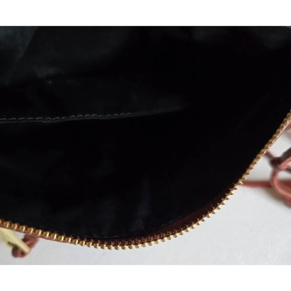 Rebecca Minkoff Mini 5 Zip Crossbody Genuine Leather Purse Bag Moto WHISKEY RED - Picture 13 of 14